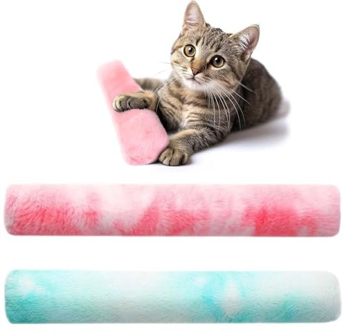 DDHHCP 2 Stück Katzenminze Und Baldrian Kissen - Interaktives Spielzeug Für Katzen, Weich Und Multifunktional Zum Treten Oder Kauen