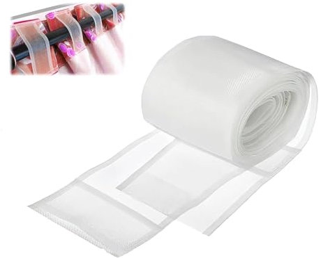 Dumhuts 3 Meter lang, Transparentes Stegband Gardinenband zum Aufnähen, vollständig Polyester, Lassen Sie Vorhänge einfach und schön Aussehen