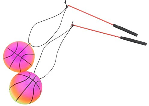 Toyvian 1pair Der Fitness Bouncy Ball Kinder Hüpfbalzeug -Spielzeug Armübung Rocken Fitness -wurfball