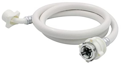 FUNNETOYU Tubo Flessibile Per Ingresso Acqua Lavatrice 1,5 m in Pvc Guarnizione Antileak e Doppio Rinforzo, Connettore Per Lavatrice Automatica e Lavastoviglie Portatile