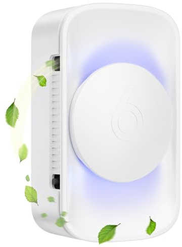 Jostart Ioniseur Filtre à Air Appartement, Purificateur D'air Silencieux Salle Fumeurs Petit Pour la Fumée Animaux Domestiques Formaldéhyde et Odeurs