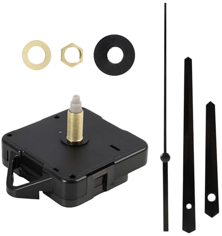 unillea Reloj de pared con manecillas de corazón, mecanismo de cuarzo silencioso, silencioso, preciso, apto para relojes de pared de hasta 20 cm de diámetro, mecanismo de repuesto para proyectos de