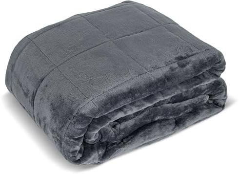 KaMel GmbH 9 kg Gewichtsdecke | ca. 135 x 200 cm | Entspannungsdecke – schwere Bettdecke | Anti-Stress Decke | Therapiedecke