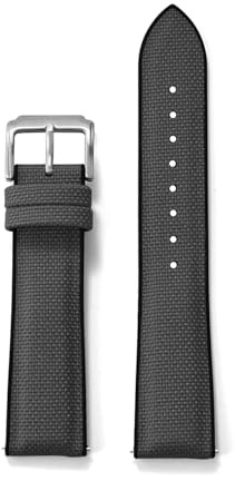 ACTINPANT 1 pz Cinturino for orologio in tela da vela con rilascio 18 mm 19 20 21 22 Cinturini in tessuto di gomma for accessori(Black Gray,18mmx16mm)