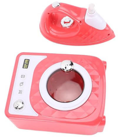 Generic Lavadora de Juguete para Niños, Juego de Lavandería Colorido con Tabla de Planchar, Juego Divertido para Jugar