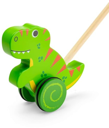 Bigjigs Toys Jouet à Pousser (T-Rex)