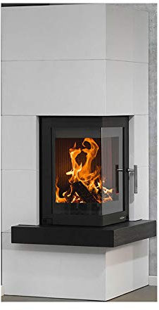 Oranier Kaminbausatz Club (W+) optional mit Wärmespeicher (7 kW) Beton Schiefer