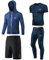 MEETYOO Tee Shirt Compression Homme, Legging Sport Short Fitness T Shirt Manche Longue Veste Collant Gym Running Vetement pour Jogging Musculation