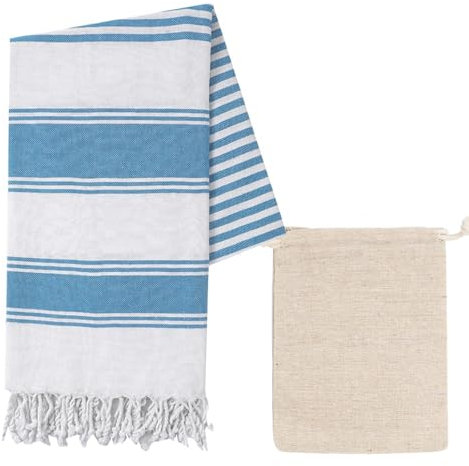 Onlvmyur Strandtuch Damen Herren Saunatuch Badetuch Quasten Saunahandtuch Hamamtuch Duschtuch 90 * 170cm Strandhandtücher mit Aufbewahrungsbeutel Für Schwimmbad Strand Camping