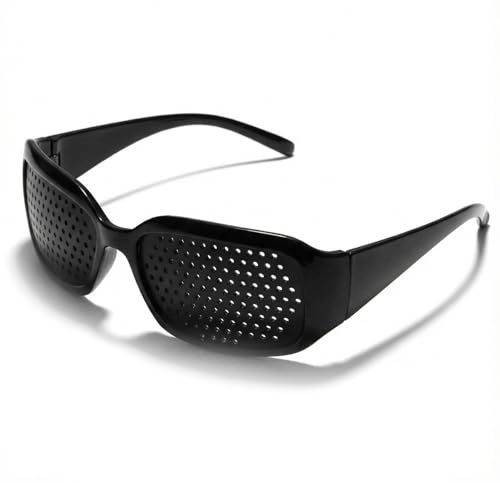 2-Pack Pinhole Glasses for Vision Improvement, Lightweight Pin Hole Glasses, Shatterproof Lenses for Daily Use & Outdoor Activities Pin Hole for Vision Improvement