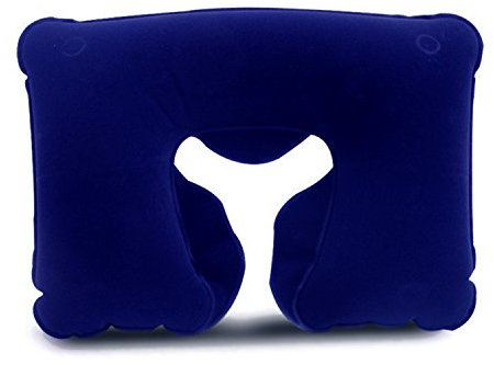 Aufblasbare Nackenkissen aus Hufeisenform, Ultralight Reisekissen Nackenstütze zum Aufblasen, Faltbare und Tragbar Nackenhörnchen zum Schlafen, Wasserfest für Flugzeug, Reise, Strand, Badewanne