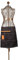 Rivanto® Denim Gartengeräte Halb-Arbeitsschürze aus Denim (80% Baumwolle/20% Polyester)/Schweineleder/Metall, 98 x 1 x 45,5 cm,