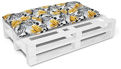 Coussin de banc de jardin, pour dossier et siège, coussin de palette européen, rembourrage, 60 x 120 cm, 05