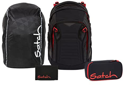 Satch Match Schulrucksack Set 4tlg. Streetwalk Edition (Fire Phantom)