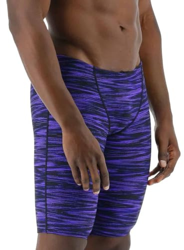 TYR Herr Durafast Elite Athletic Jammer Badbyxor, Lila Fizzy, 38, Lila kolsyrat, 7 SE