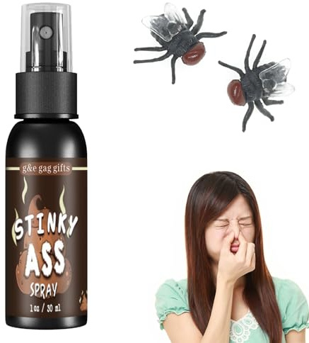 Prytspray, stinky flytande , prank spray, potent ess spray, fruktansvärd luktspray, spray, stinkglada skäg-gåvor, lämplig för festivaler runt familj och vänner till halsen, 30 ml