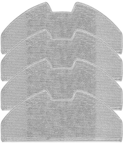 KiimSin Staubsauger-Wischtücher für Eufy X8 Pro Roboterstaubsauger, waschbares und wiederverwendbares weiches Wischpad-Zubehör, 4 Stück