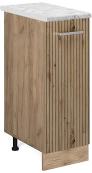 Vicco Pharmacy cabinet Raul, Artisan oak, 30 cm WT Marble