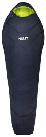 MILLET - Sac De Couchage Baikal 1100 Reg Chaud Saphir 5 °C - Unisexe, Ouverture Gauche/Long