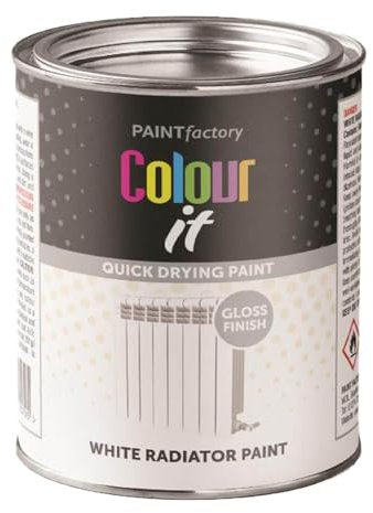 PD - White Radiator Paint 300ml - Quick Drying Gloss Finish - Heat Resistant - Interior & Exterior Paint For Metal, Wood, Plastic - Essential For Living Room, Office, Garden, Household (1)
