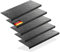 BigDean 5 Stück Stufenmatten aus Gummi – 75 x 25 cm – Outdoor Treppenstufenmatten – Anti Rutsch Gummimatten Karo Design