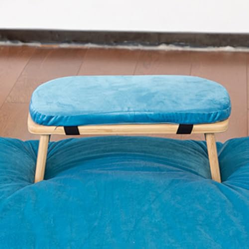 UPWONEC Meditations-Benz, Kissen Meditation Yoga Benz, Abnehmbares Kissen, Gebets-Benz, Kniender Meditations-Benz, Geeignet Für Drachenmeditation,Blau