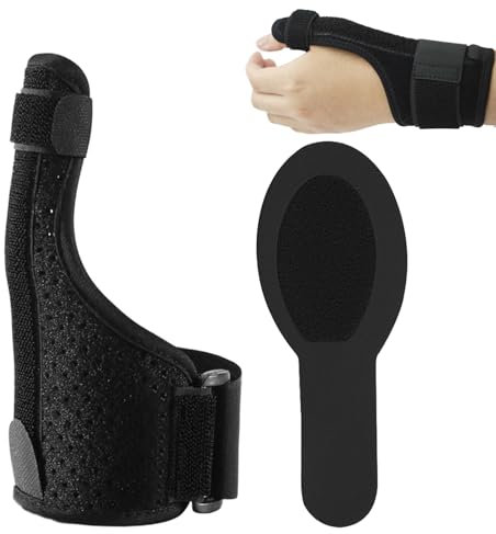 Rbleote Daumenbandage Rechts, Daumenbandage Links, Daumenschiene, Daumensattelgelenk Bandage Zur Arthrose, Sehnenscheidenentzündung, Arthritis,Sattelgelenk, Universalgröße, Komfort & Stabilität