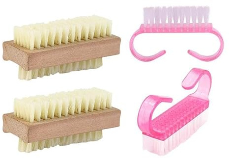 2 Piezas De Cepillo De Lavado A Mano Y 2 Piezas De Cepillo De Uñas, Cepillo De Limpieza De Espacio, Cepillo De Extracción De Polvo, Herramientas De Cuidado De La Mano.