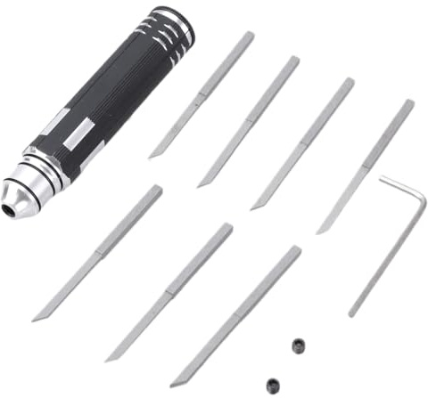 Scriber - Set di strumenti per incisione, ad alta precisione, per lavori dettagliati e scultura, manico antiscivolo