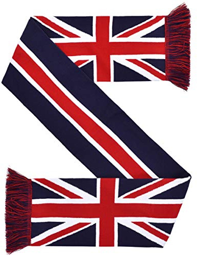 Euroscarves - Sciarpa a Maglia con Bandiera del Regno Unito
