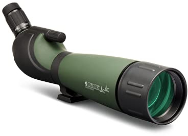 KONUS | KONUSPOT-100 spektiv för jakt och skytte, perfekt för fågelskådning i morgon- och skymning, zoom/diameter 20–60 x 100, med bordsstativ och smartphone-hållare
