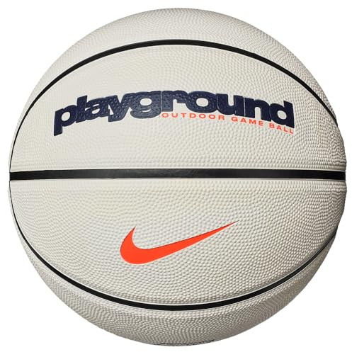Nike Everyday Playground 8P Graphic N.100.4371.063.07 Ballon de Basket en Caoutchouc Bleu Marine/Noir/Orange Total Taille 7