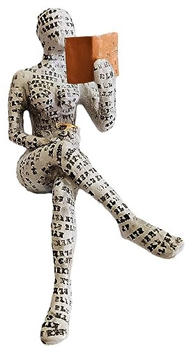 PIGPIGFLY Sculptures,Decorative Figures,Reading Figure Statue,Decoration Living Room,Abstract Sculpture,Home Store Decoration,Modern Living Room Ornaments