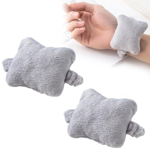 2 Stück Handballenauflage, Tastatur Maus Set Tastatur Handgelenkauflage, Weiche Baumwolle Handauflage Tastatur Maus, für Schreibarbeiten, Büroarbeiten