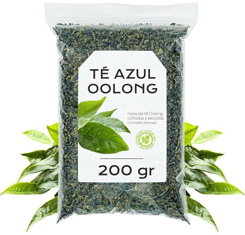 Te Oolong 200 g - Te Azul Chino Semioxidado - Antioxidante y Digestivo - Te a Granel - Infusion Natural Aromatica (200 gr, Té Azul Oolong)