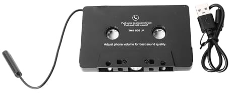 Bil Bluetooth-kassettadapter, trådlös kassettmottagare och tape Aux Adapter-spelare för bilkassettdäck, stöder radio och Bluetooth-musikuppspelning, 10 meters räckvidd, inget