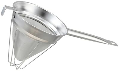 Kelisdi 304 Stainless Steel Conical Strainer with Long Handle China Cap Strainer Fine Meshes Bouillon Sieve for Kitchen Cooking Kitchen Filter