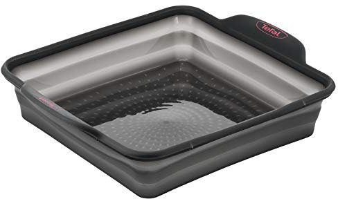 Tefal Crispybake Moule à cake carré, 100 Pour cent Silicone rétractable haute qualité, Résistance, Cuisson parfaite 23 x 23 cm J4170314