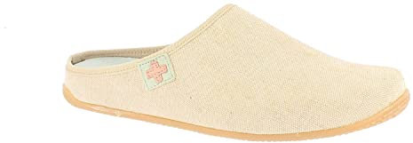 Living Kitzbühel Damen Pantoffel Schweizer Kreuz Hausschuh, Skin, 42 EU