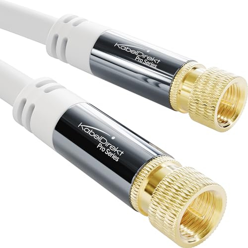 KabelDirekt – SAT TV Cable – 12.5m, white
