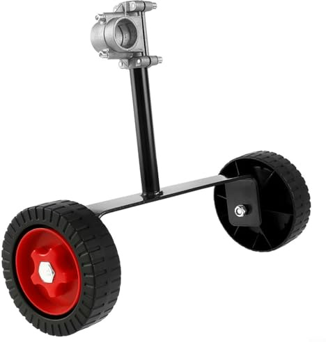 Roue de débroussailleuse, roues de support réglables, roues auxiliaires, fixation de tondeuse, pour débroussailleuse (26 mm)