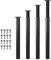Jopassy 4er Set Tischbeine Metall,Schwarz Tischfuß Höhenverstellbar 710-1100mm, Tischfuss für möbel mit Schrauben, | Belastbar bis 200KG, für Sofa Möbelfüße Schreibtisch tischfüße
