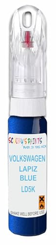 SCOOBYS PAINTS BACK IN THE MIX 21ml Paint Touch Up Pen For Volkswagen Lapiz Blue Ld5K Scratch Removal Car Repair