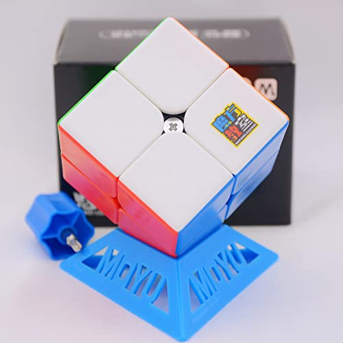 Bukefuno Moyu Meilong 2 x 2 m Cube magique magnétique sans autocollant MoFang JiaoShi Meilong 2 x 2 x 2 m