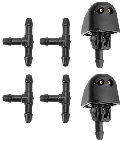 Partuto Kit De Boquillas De Lavaparabrisas Para Vauxhall Vivaro 2000-2014 Boquillas De Rociado De Parabrisas Chorro De Lavado De Limpiaparabrisas No.93160047 4 Pzs Con Conector En T