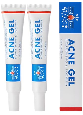 2PC Gel Controllo Imperfezioni, Crema Anti-acne, Lotion Idratante Anti-imperfezioni, Skin Therapy Cream, per Pelli a Tendenza Acneica, Per Pelle Sana e Luminosa, Adatto a Tutti i Tipi di Pelle