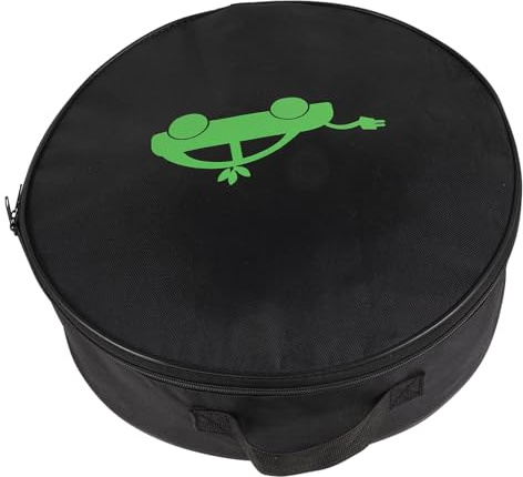 Warmhm Charging Gun Storage Bag for Ev Charger Cable Portable Bag Round Shape Design for Outdoor Car Use
