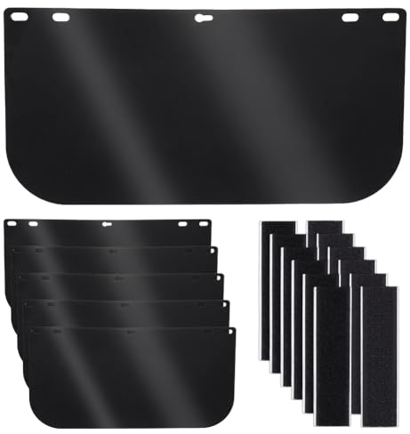 PH PandaHall 6 Pack Face Shield Replacement Lens 15.5''x7.8'' Welding Shield Replacement Lens Protective Full Face Shield Helmet Visor for DIY Projects Cosplay Helmet Costume Making Grinding Welding