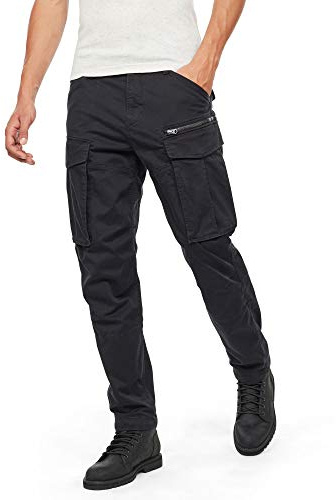 G-STAR Men's Rovic Zip 3D Regular Tapered Pants, Multicolour (dk black D02190-5126-6484), 34W / 34L