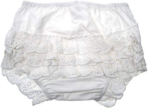 Tillfield Soft Touch Baby Girls Broderie Anglaise Frilly Culotte pour Bébé Fille 0-18 Mois